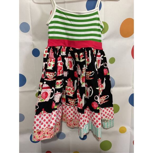 K Pea Girls Sundress Size 10 Multi Color 🌿🍓 - Picture 13 of 16
